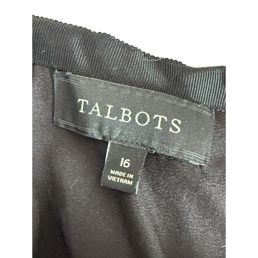 Talbots Pencil Skirt Women Plus Size 16 Floral Pink Black Knee Length Career - Picture 4 of 10